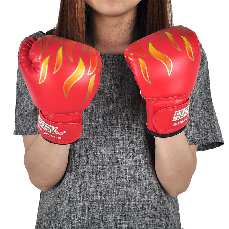 Children Flame Boxing Gloves