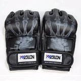 Skeleton styled fighting gloves