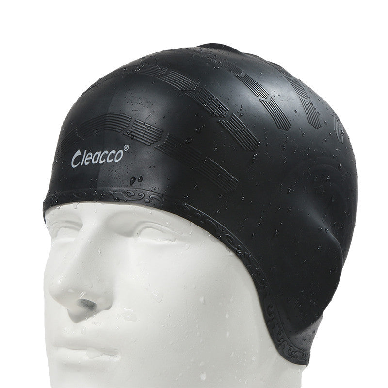 Silicone swim cap